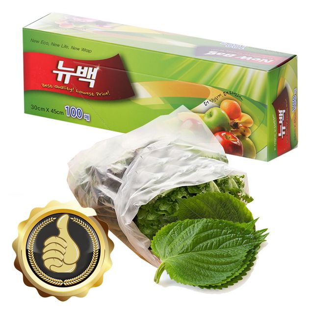 뉴백 100매 일회용 위생백 비닐백 봉지 30x45 대형