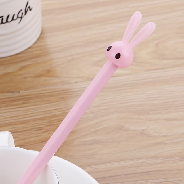 깜찍 토끼 볼펜(0.5mm)(핑크) 토끼 중성볼펜(제작 로고 인쇄 홍보 기념품 판촉물)