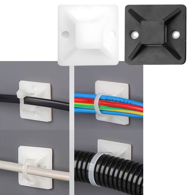 케이블 타이 마운트 100P 전선고정 브라켓 홀더 대형