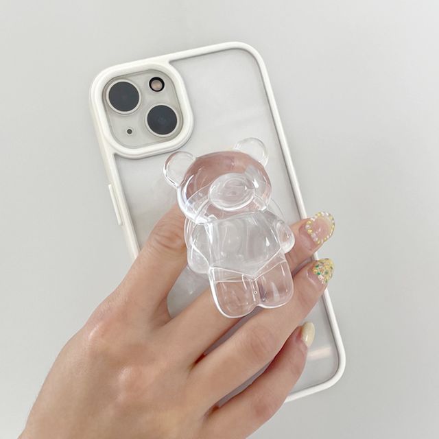 투명 곰돌이 곰돌이톡 하리보 레진 스마트톡 거치대