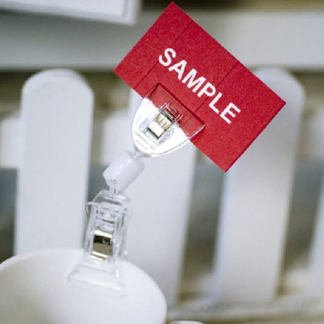 집게중형 반달집게 안내판 쇼클립 10개 안내판