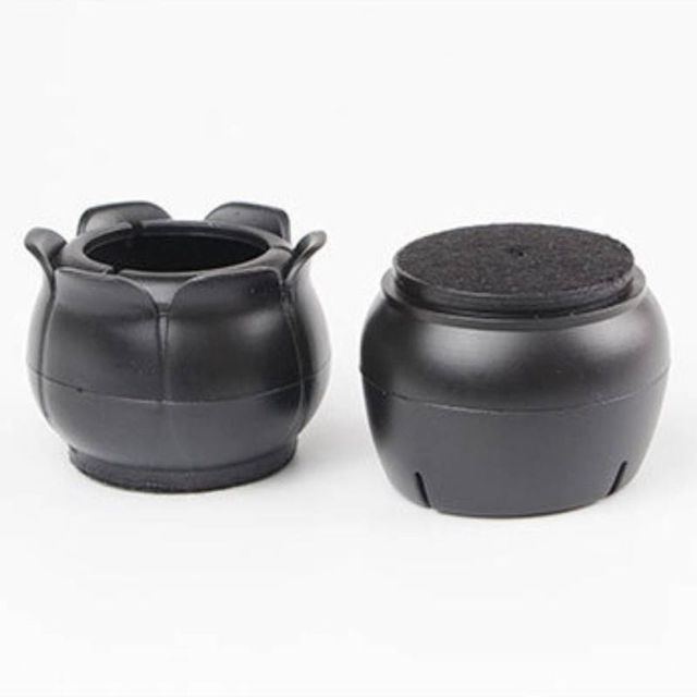 블랙 실리콘 의자 발캡 층간소음 방지 4개 세트