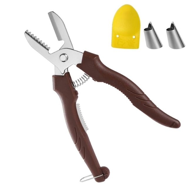 밤가위 세트 손가락 보호대 포함 밤까기 도구