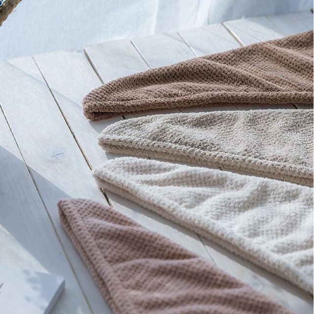 속건 드라이 헤어 수건 욕실 타올 화이트