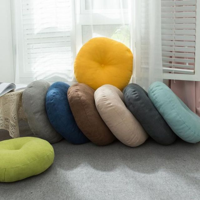 부들한 쿠션 방석 원형 55cm 홈 인테리어 8컬러 선택
