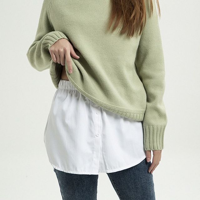 레이어드 페이크 밑단 셔츠 OSM-1006911