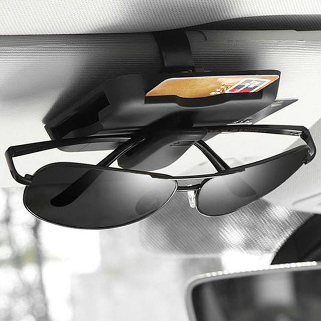 자동차용 썬바이저 클립 썬글라스 수납함 카드홀더