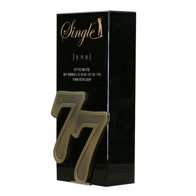 블랙크리스탈 타수 싱글패 SSC21 금속커팅 골프트로피