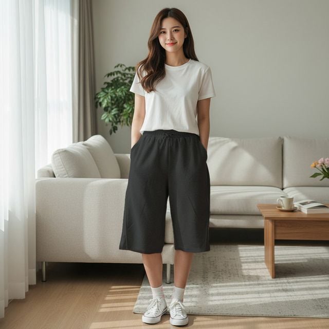 노텔리아 벌룬 컷팅 6부 반바지 SD-260513