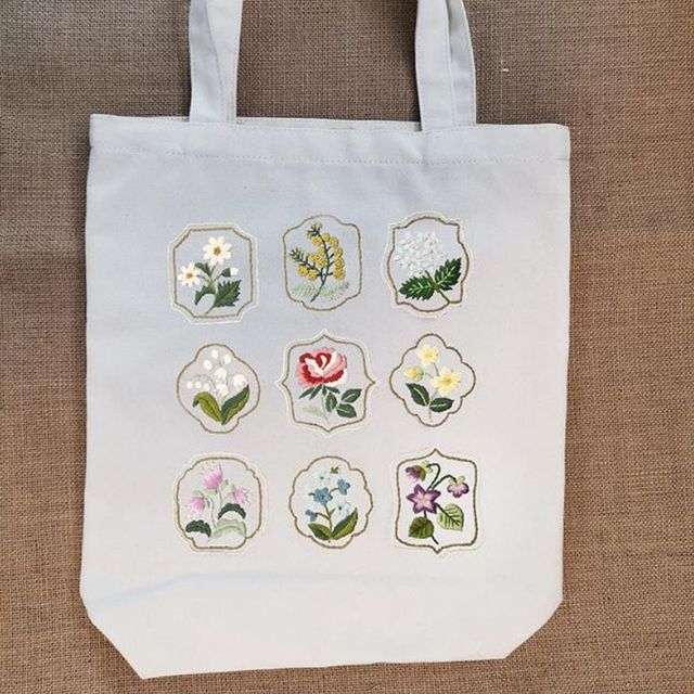 프랑스 자수 에코백 DIY 캔버스백 만들기 키트