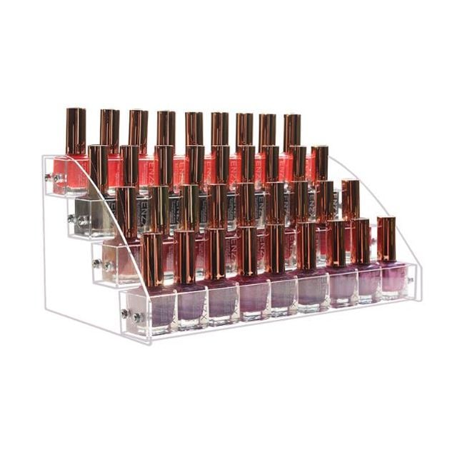 매니큐어 선반 진열대 립스틱 정리대 네일 투명 4단