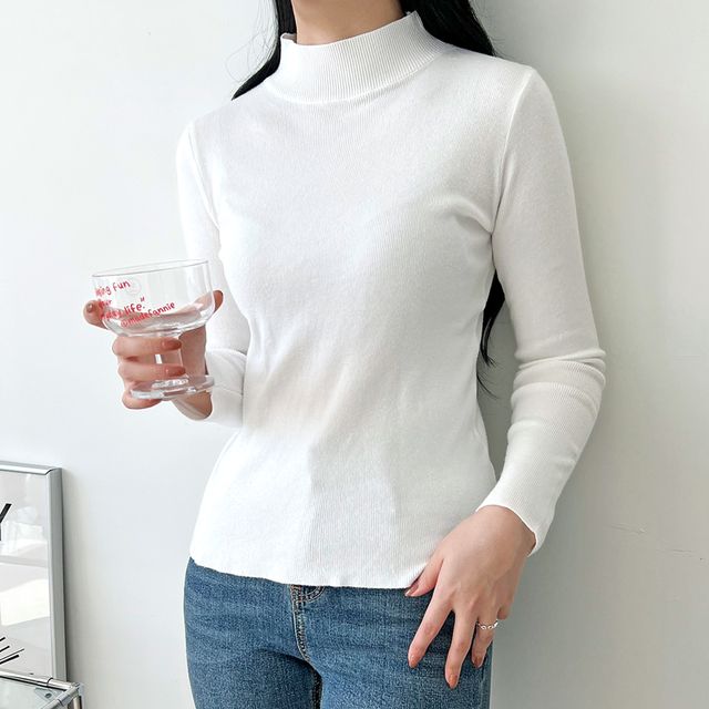 오웬 캐시미어 골지 반목티 221017