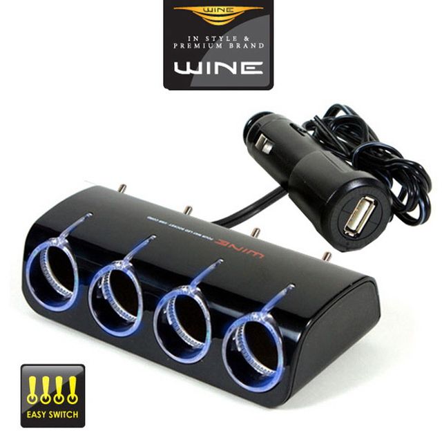 위네Z03 USB 충전기 1구 LED 스위치