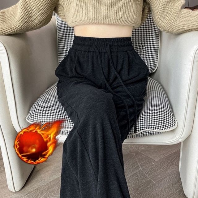 기모 플리스 와이드 밴딩팬츠 DS-1004886