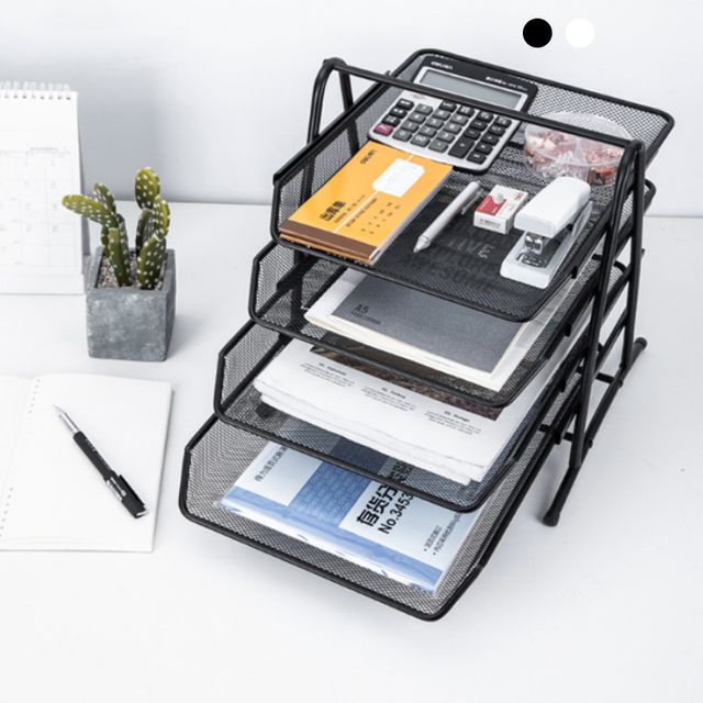 철제 서류정리함 4단 파일 스탠드 파일정리 거치대