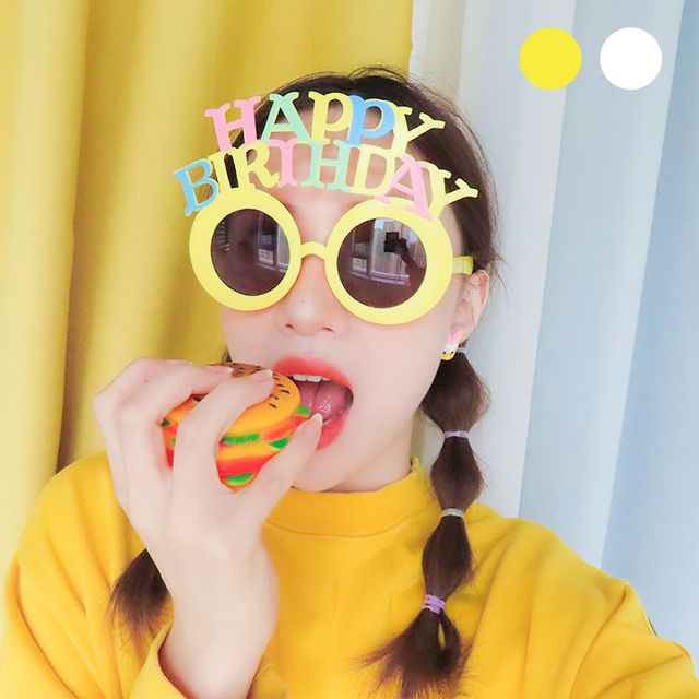 파티 파스텔 안경 해피벌스데이 생일 파티 선글라스