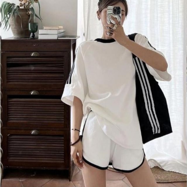 컴포트 오버핏 반팔 트레이닝 세트 SWC-1006544