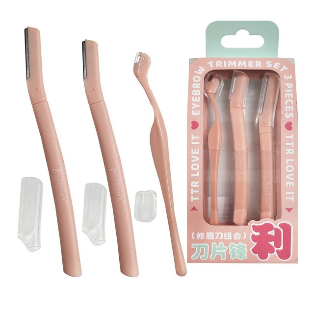장만A628 일체형 눈썹칼 3종세트 정리칼 면도기 제모 Huolang 만물선생 눈썹커터