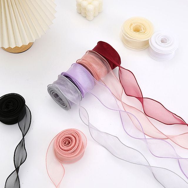 쉬폰 오간디 포장 리본끈 11color LM-1004479