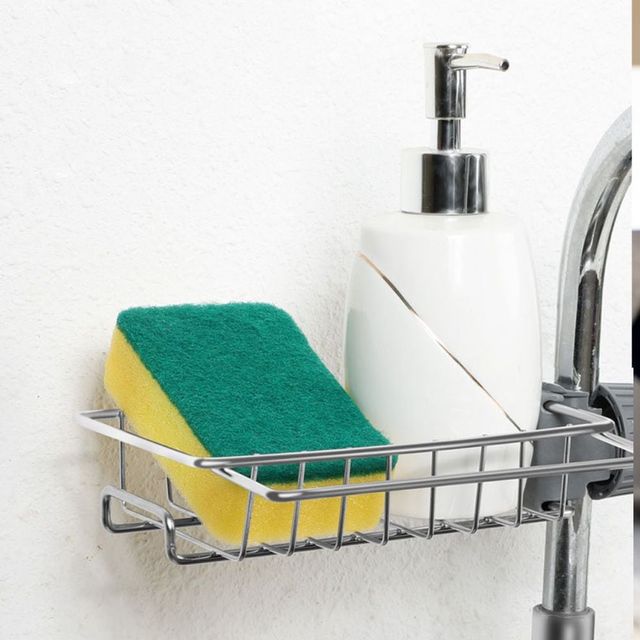 다용도 싱크대 수세미 건조대 양쪽 수납형 받침대