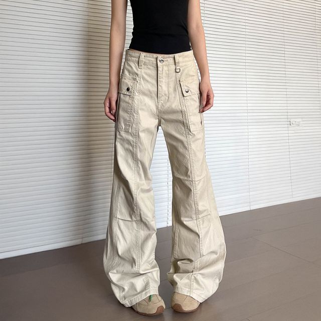 호든 뒷밴딩 와이드 카고팬츠 SD-250503