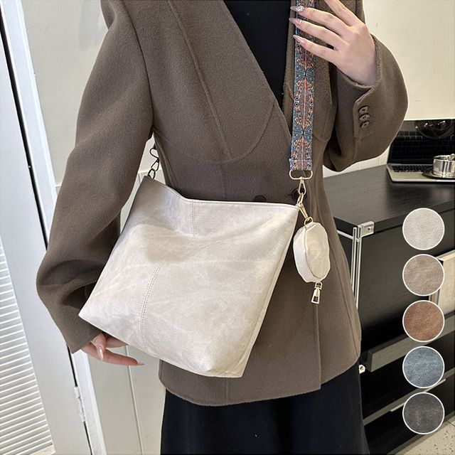 무늬스트랩 빈티지 크로스백 ELG-239