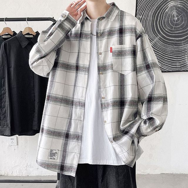 남여공용 체크 셔츠 남방 LM-1002609