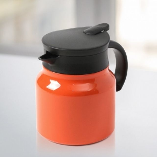 티웨어 이중진공 보온주전자(750ml) (오렌지)차주전자