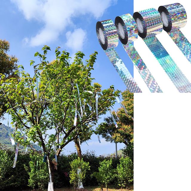 비둘기 퇴치 테이프 양면 반사 조류 정원 농사 과수원