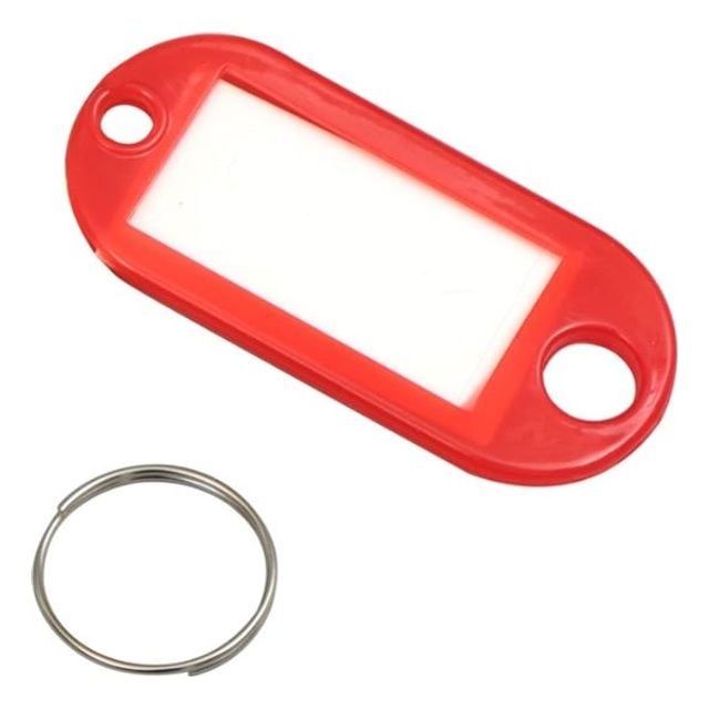 컬러 네임택 키링 50개입 호텔 및 이벤트 용 이름표 홀더