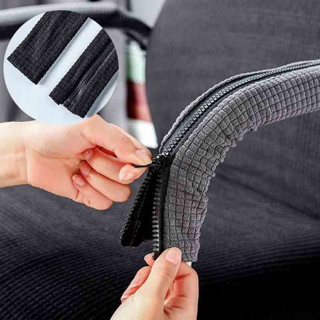 지퍼형 의자 손잡이 커버 2p 사무실 보호 덮개 탄성
