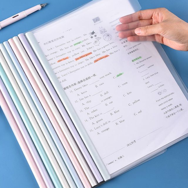 A4 투명 쫄대화일 슬라이드 홀더 3color LM-1005302