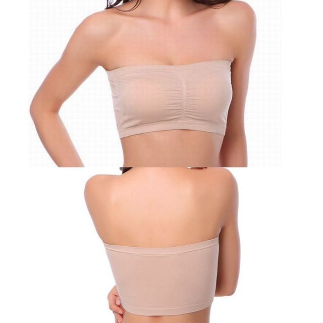 무봉제 노와이어 심리스 요가 브라 투브탑 여성용