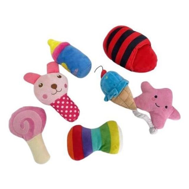 반려견 봉제 인형 장난감 7종 세트 삑삑이 애완동물 놀이용품