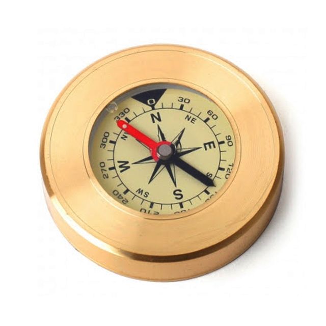 대신J57 금장 나침반 수평계 겸용 나침판 심플묵직한