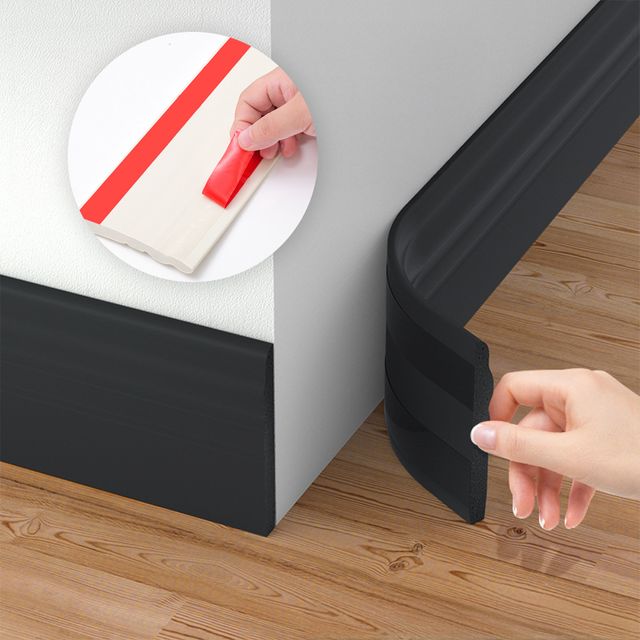 붙이는 몰딩 벽지보수 셀프인테리어 걸레받이 시트지 4컬러 1m