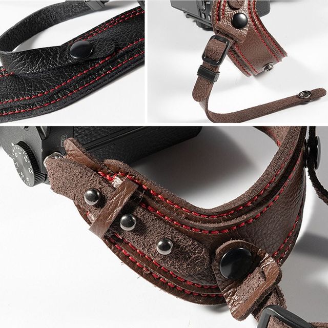 카메라 가죽 핸드 스트랩 분실 방지 안전 손잡이