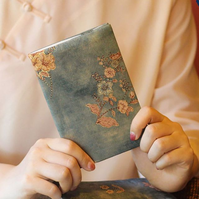 A5 패브릭 빈티지 북커버 플라워 책커버 다이어리커버 독서용품