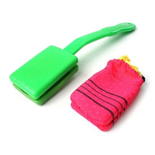 깔끔이 양면 자루 타올 등밀이타올 때밀이타올