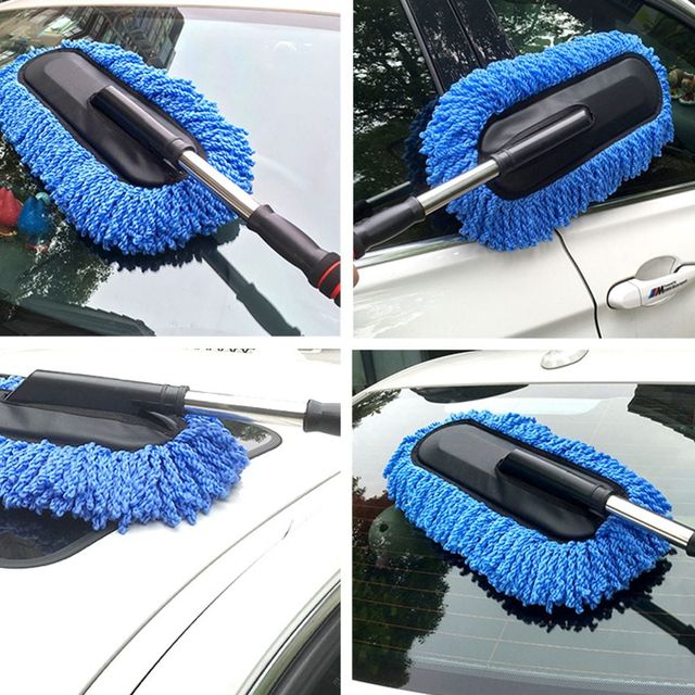 차량용 길이조절 먼지털이개 휴대용 자동차 청소 도구