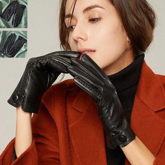 키밍 여성 방한 양가죽 장갑 털안감 보온 패션 스타일