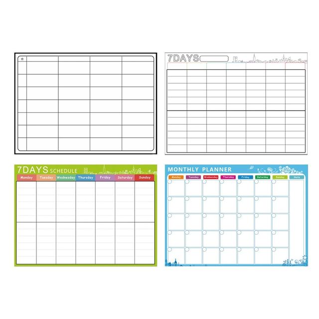 고무 자석 화이트 보드 A3 냉장고 붙이는 스케줄러