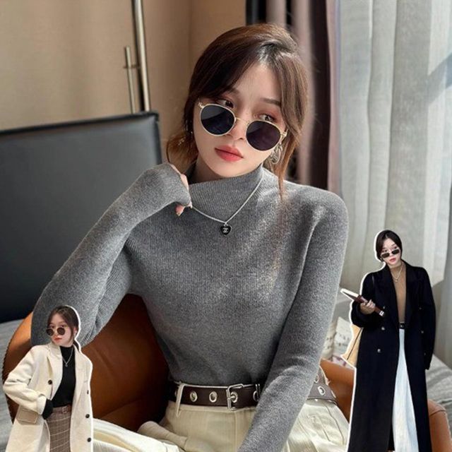 스판 하프터들넥 티셔츠 DS-5059