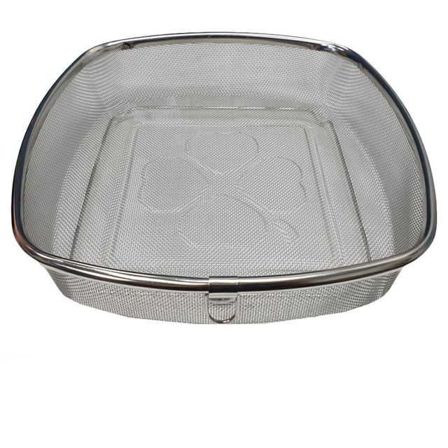 덕흥 가득채반 스텐망바구니 5호 둥근정사각