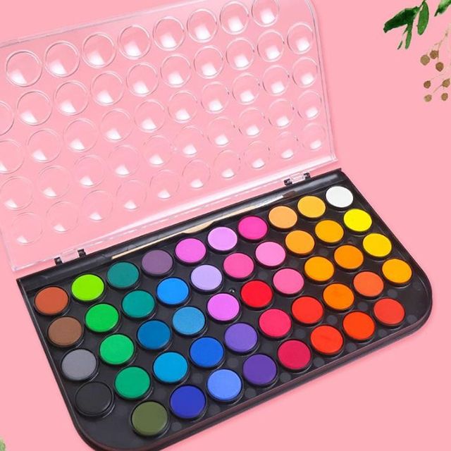 수채화 고체 물감 세트 6종 성인용 워터붓 포함