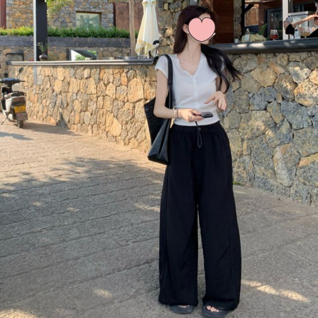 소프트핏 히든 뒷밴딩 와이드 슬랙스 JSC-d0086