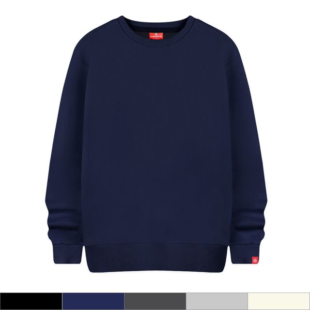 남녀공용 기모 맨투맨티 국산 순면 빅사이즈 221070