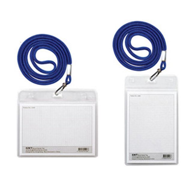 GNT명찰 한쪽고리 소형 84x54목걸이형 100매 이름표