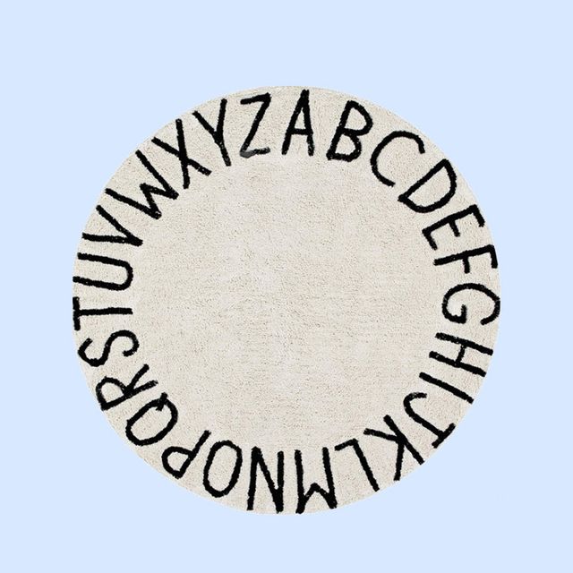 카펫 레터링 발매트 러그 180cm 카페트 원형 거실