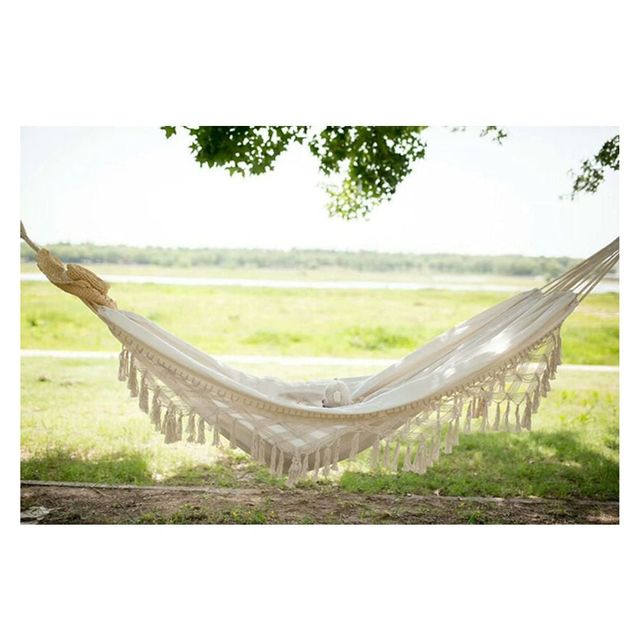 마크라메 레이스 해먹 의자 그네 야외 캠핑용 편안함